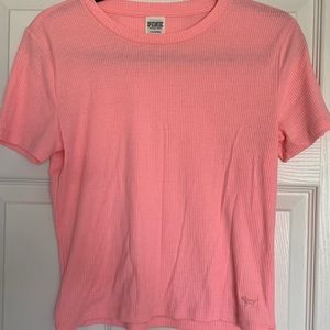 Victoria’s Secret Pink coral ribbed shirt